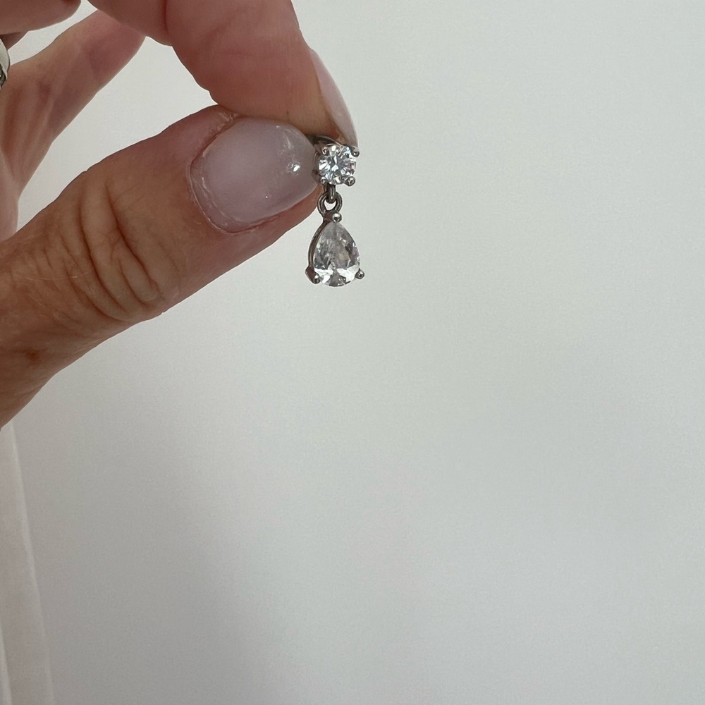 Elegant Silver Teardrop Earrings